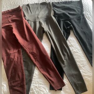 3 Pairs Beyond Yoga Maternity Legging Bundle
